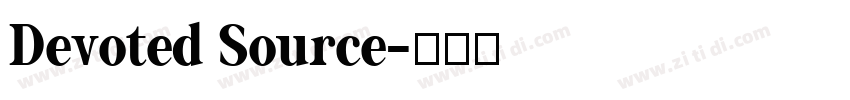 Devoted Source字体转换